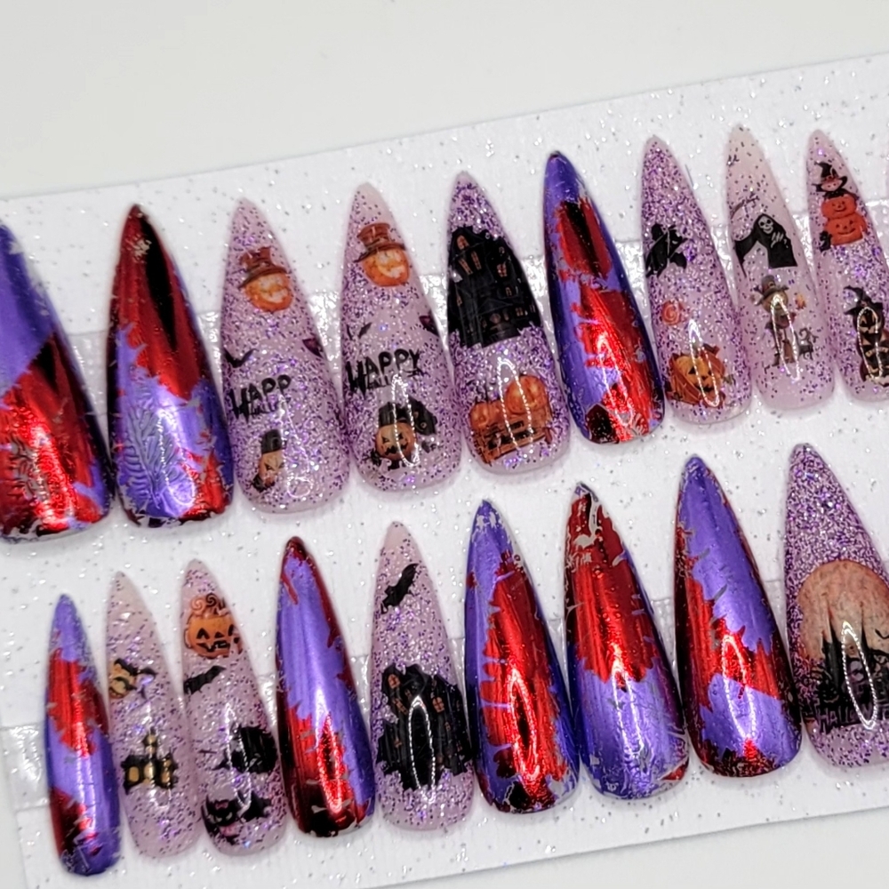 Halloween press on nails